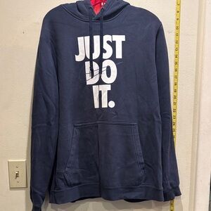 Nike Men's Dark Blue 'Just Do It' Sweater